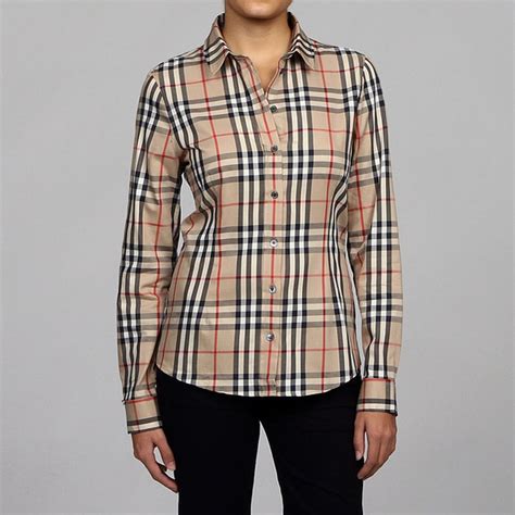 burberry plaid shirt womens|burberry tank tops women's.